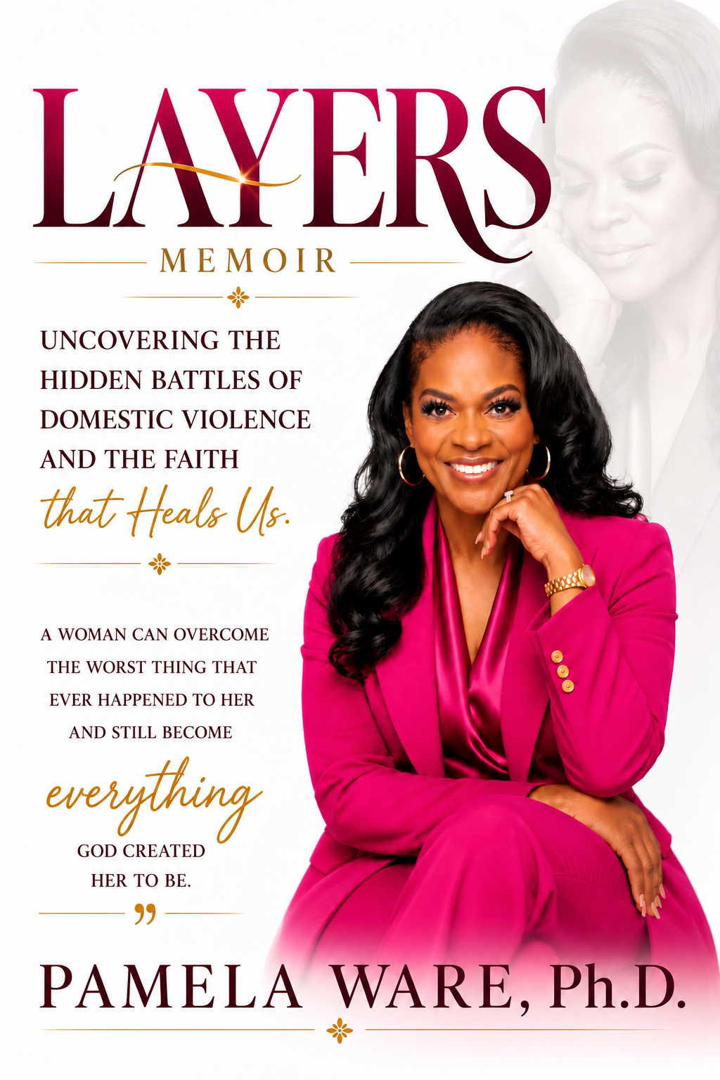 LAYERS memoir book cover by Pamela Ware, Ph.D.